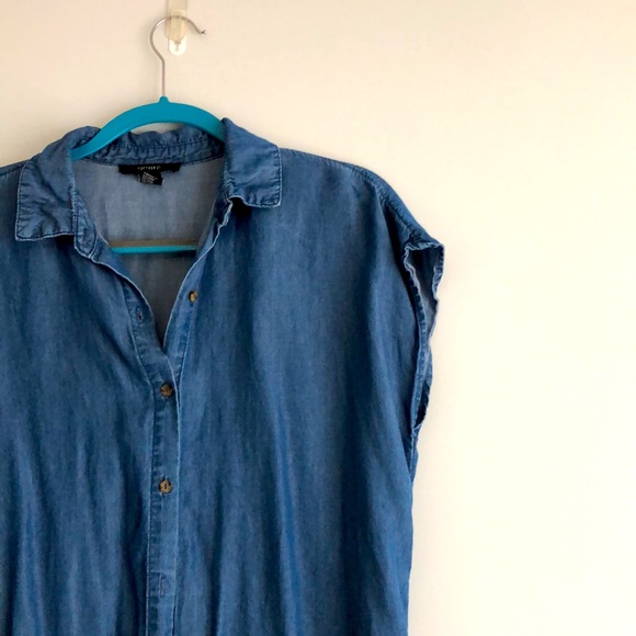 Chambray Tunic Dress - Picture 2 of 4